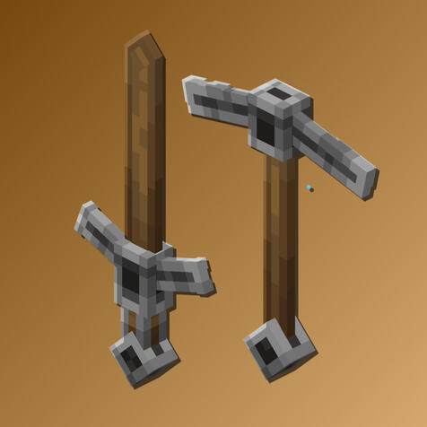 Wooden Sword &amp; Pickaxe
