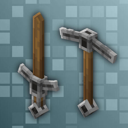 Wooden Sword &amp; Pickaxe